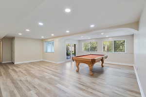 Lower level family room with walk-out - there is also a future laundry room