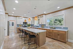 A kitchen large enough for everyone to comfortably gather in