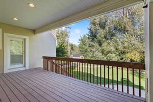 Easy access deck from main level family/dining room and main level bedroom