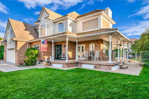 Spend fun family time on this nice patio!