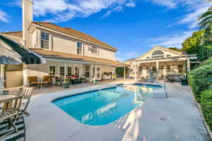 Picture yourself cooling off in this beautiful pool and BBQing with family and friends!