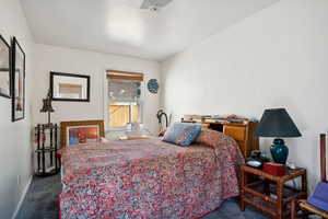 Bedroom featuring carpet flooring