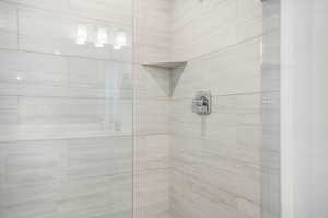 Details featuring tiled shower