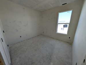 Secondary upper bedroom - Photo of actual home progress