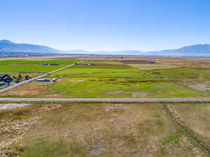 Bird's eye view featuring a mountain view and a rural view