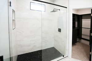 Bathroom with walk in shower