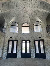 Interior space with french doors