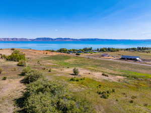 Property view of water with a mountain view