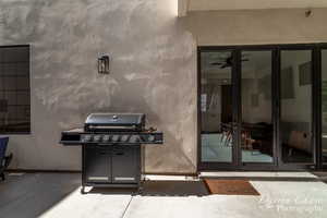 View of patio / terrace with grilling area