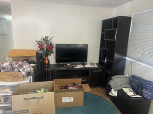 Living room featuring hardwood / wood-style floors