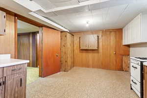 Basement kitchen & laundry room