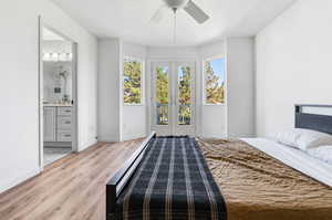 Master Bedroom (fits King size bed easily, photographed bed is a Queen)