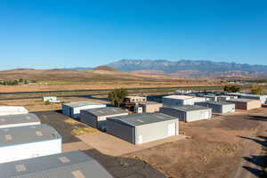 Exterior space featuring a mountain view