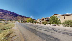 View of street featuring a mountain view