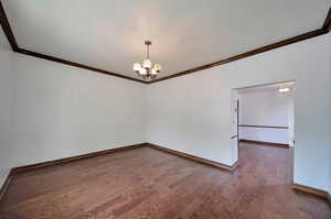 Formal living room looking into formal dining room.