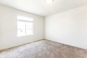 Bedroom #2 with carpet floors