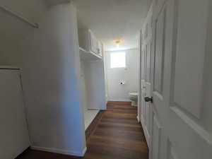 Laundry and 3/4 bathroom next to the family room and fourth bedroom