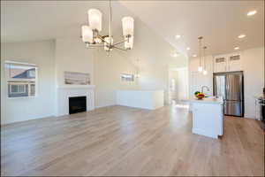 Large open and bright room for living and entertaining