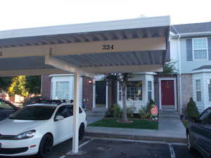 Exterior space with a carport