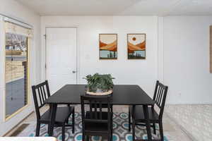 View of dining room