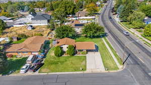 Birds eye view of property