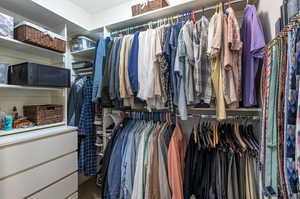 View of spacious closet