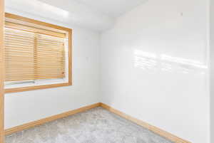 View of carpeted empty room