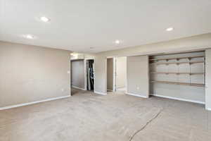 Downstairs family room.