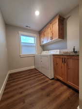 Spacious laundry room