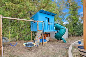 View of jungle gym