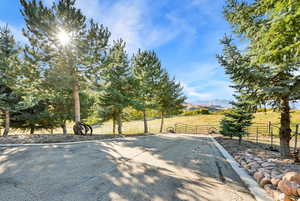 Exterior space featuring a mountain view and a rural view