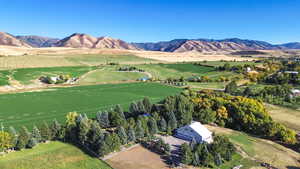 View of mountain feature with a rural view