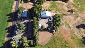 Bird's eye view with a rural view