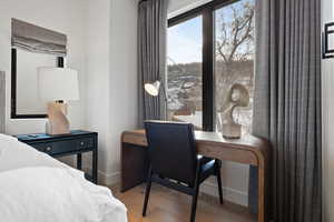 Bedroom featuring hardwood / wood-style floors