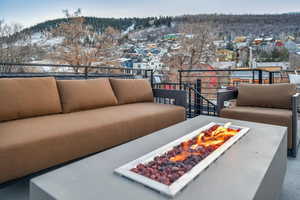 Balcony with an outdoor living space