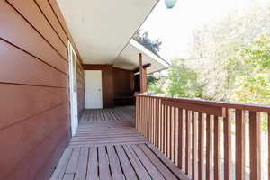 View of wooden terrace