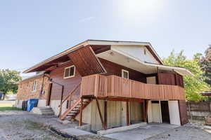 View of back of house