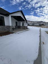 View of snow covered exterior