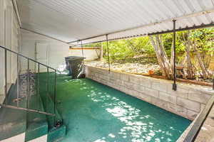 View of covered patio