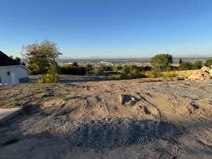 View of the valley from the top of the lot.