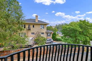 View out from balcony