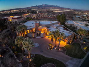 Aerial night view