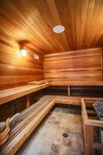 Sauna in primary bathroom