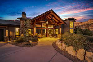 Exterior space with a patio