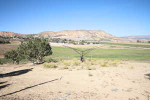 Mountain view featuring a rural view