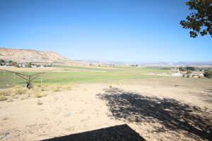 View of mountain feature with a rural view