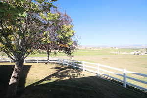 View of yard featuring a rural view