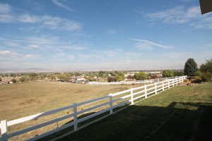 View of yard featuring a rural view