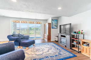 Walk-out to covered patio below the deck.