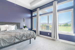 Primary bedroom with lots of natural light